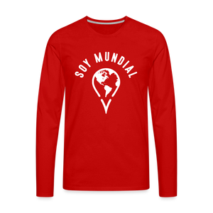 Men's Premium Long Sleeve T-Shirt - red