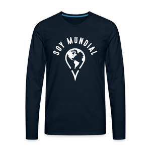 Men's Premium Long Sleeve T-Shirt - deep navy