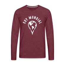 Load image into Gallery viewer, Men&#39;s Premium Long Sleeve T-Shirt - heather burgundy
