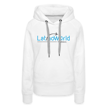 Load image into Gallery viewer, Blue Grey Logo Women’s Premium Hoodie - white
