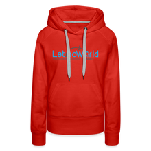 Load image into Gallery viewer, Blue Grey Logo Women’s Premium Hoodie - red
