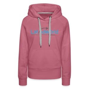 Blue Grey Logo Women’s Premium Hoodie - mauve