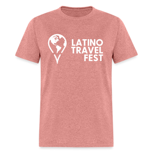 Latino Travel Fest Unisex Classic T-Shirt (White Logo) - heather mauve