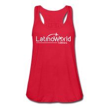 Load image into Gallery viewer, Women&#39;s Flowy Tank Top by Bella - red
