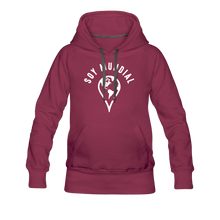 Load image into Gallery viewer, Soy Mundial Women’s Premium Hoodie - burgundy
