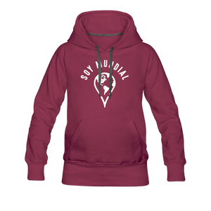 Soy Mundial Women’s Premium Hoodie - burgundy