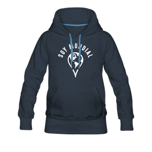 Soy Mundial Women’s Premium Hoodie - navy