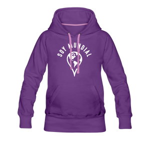 Soy Mundial Women’s Premium Hoodie - purple