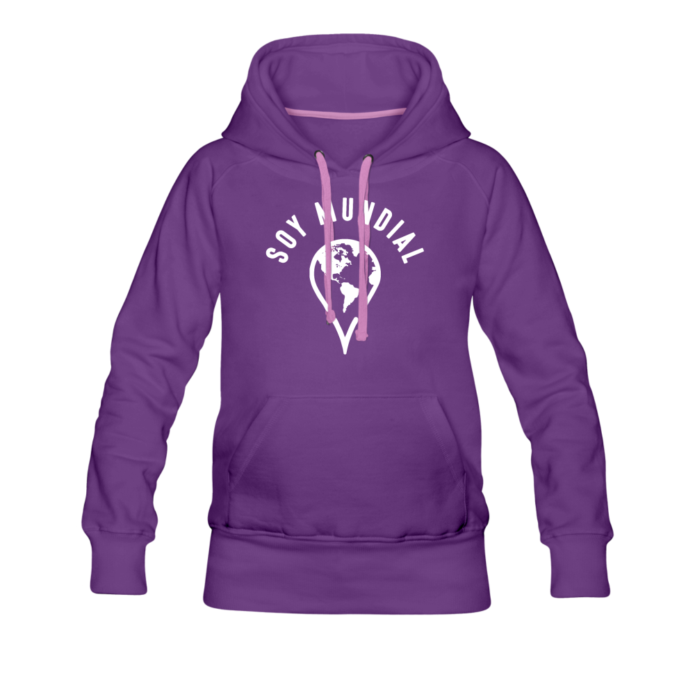 Soy Mundial Women’s Premium Hoodie - purple