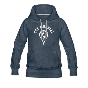 Soy Mundial Women’s Premium Hoodie - heather denim