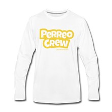Load image into Gallery viewer, Perreo Crew Men&#39;s Premium Long Sleeve T-Shirt - white
