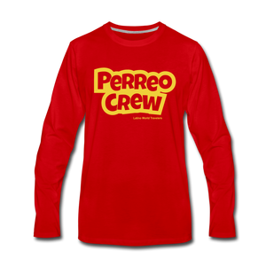 Perreo Crew Men's Premium Long Sleeve T-Shirt - red