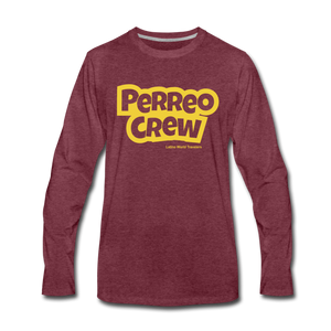 Perreo Crew Men's Premium Long Sleeve T-Shirt - heather burgundy