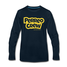 Load image into Gallery viewer, Perreo Crew Men&#39;s Premium Long Sleeve T-Shirt - deep navy
