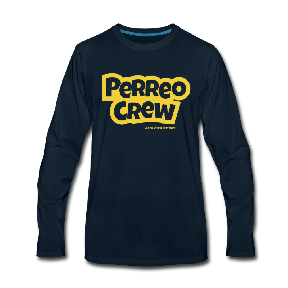 Perreo Crew Men's Premium Long Sleeve T-Shirt - deep navy