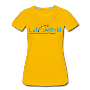 Blue/Grey Logo Women’s Premium T-Shirt - sun yellow
