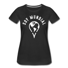 Load image into Gallery viewer, Soy Mundial Women’s Premium T-Shirt - black
