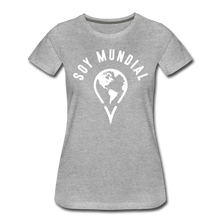 Load image into Gallery viewer, Soy Mundial Women’s Premium T-Shirt - heather gray
