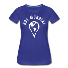Load image into Gallery viewer, Soy Mundial Women’s Premium T-Shirt - royal blue
