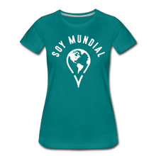 Load image into Gallery viewer, Soy Mundial Women’s Premium T-Shirt - teal
