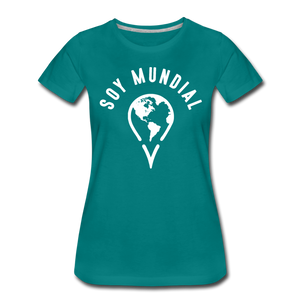 Soy Mundial Women’s Premium T-Shirt - teal