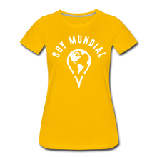 Load image into Gallery viewer, Soy Mundial Women’s Premium T-Shirt - sun yellow
