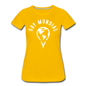 Soy Mundial Women’s Premium T-Shirt - sun yellow