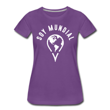 Load image into Gallery viewer, Soy Mundial Women’s Premium T-Shirt - purple
