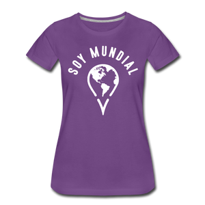 Soy Mundial Women’s Premium T-Shirt - purple