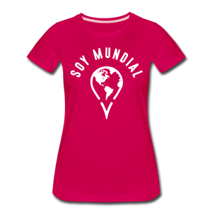 Soy Mundial Women’s Premium T-Shirt - dark pink