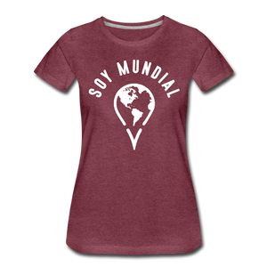 Soy Mundial Women’s Premium T-Shirt - heather burgundy