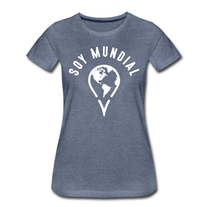 Soy Mundial Women’s Premium T-Shirt - heather blue