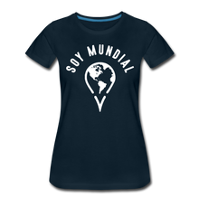 Load image into Gallery viewer, Soy Mundial Women’s Premium T-Shirt - deep navy
