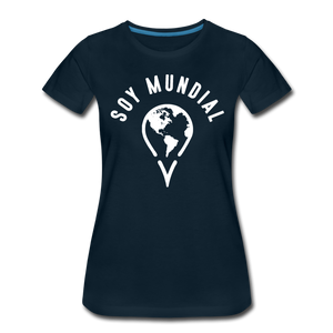Soy Mundial Women’s Premium T-Shirt - deep navy