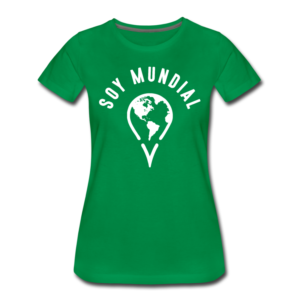 Soy Mundial Women’s Premium T-Shirt - kelly green