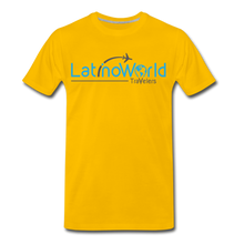 Load image into Gallery viewer, Blue/Grey Logo Men&#39;s Premium T-Shirt - sun yellow
