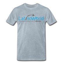 Load image into Gallery viewer, Blue/Grey Logo Men&#39;s Premium T-Shirt - heather ice blue
