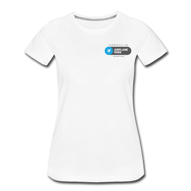 Airplane Mode Women’s Premium T-Shirt - white