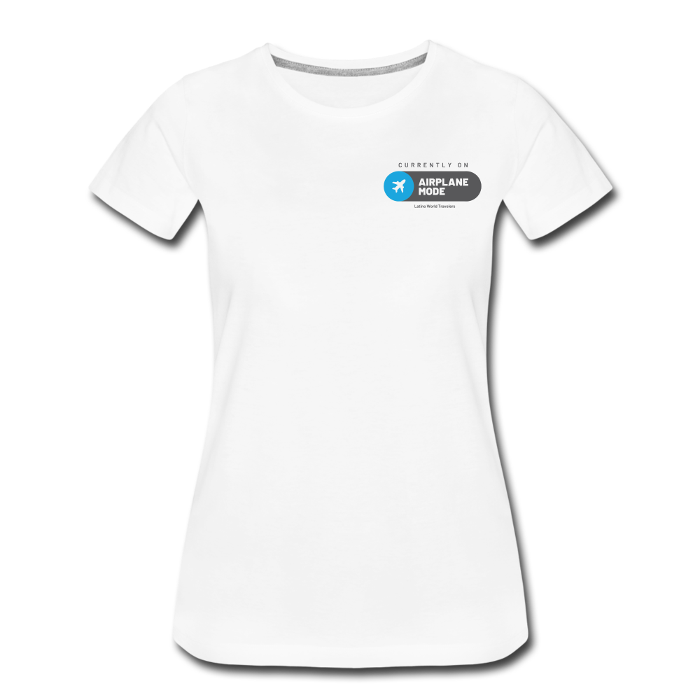 Airplane Mode Women’s Premium T-Shirt - white