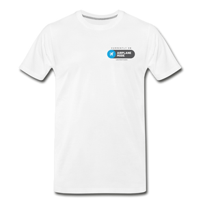 Airplane Mode Men's Premium T-Shirt - white
