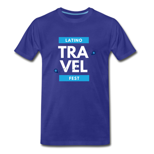 Latino Travel Fest BW Men's Premium T-Shirt - royal blue