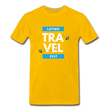 Load image into Gallery viewer, Latino Travel Fest BW Men&#39;s Premium T-Shirt - sun yellow
