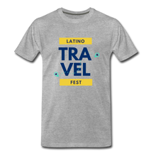 Load image into Gallery viewer, Latino Travel Fest Men’s Premium Organic T-Shirt - heather gray

