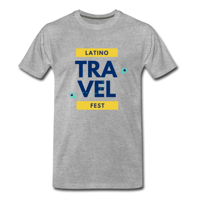 Latino Travel Fest Men’s Premium Organic T-Shirt - heather gray