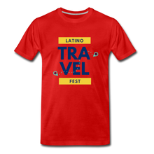 Load image into Gallery viewer, Latino Travel Fest Men’s Premium Organic T-Shirt - red
