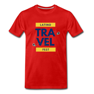 Latino Travel Fest Men’s Premium Organic T-Shirt - red
