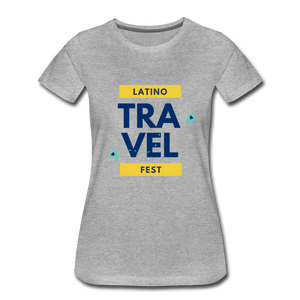 Latino Travel Fest Women’s Premium T-Shirt - heather gray