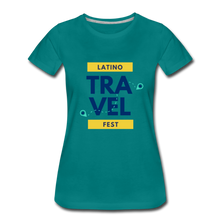 Load image into Gallery viewer, Latino Travel Fest Women’s Premium T-Shirt - teal
