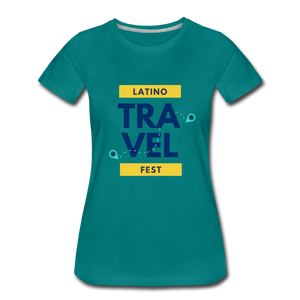 Latino Travel Fest Women’s Premium T-Shirt - teal