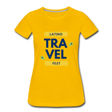 Load image into Gallery viewer, Latino Travel Fest Women’s Premium T-Shirt - sun yellow

